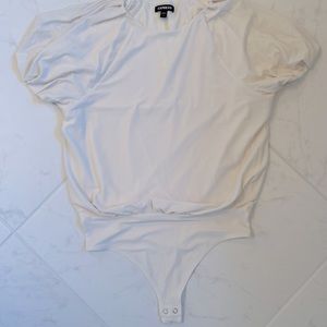 Express - Crew Neck Puff Sleeve Bodysuit
